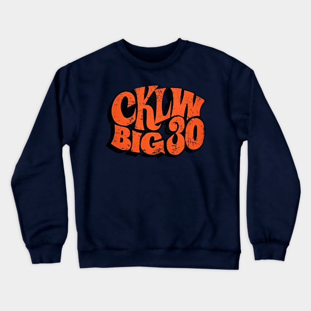 vintage CKLW 90s FM Radio Crewneck Sweatshirt by rusdistore